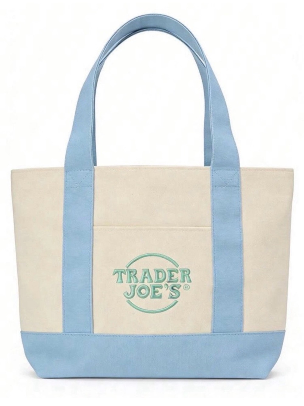 Trader Joe’s MINI Canvas Tote Bag - Light Blue